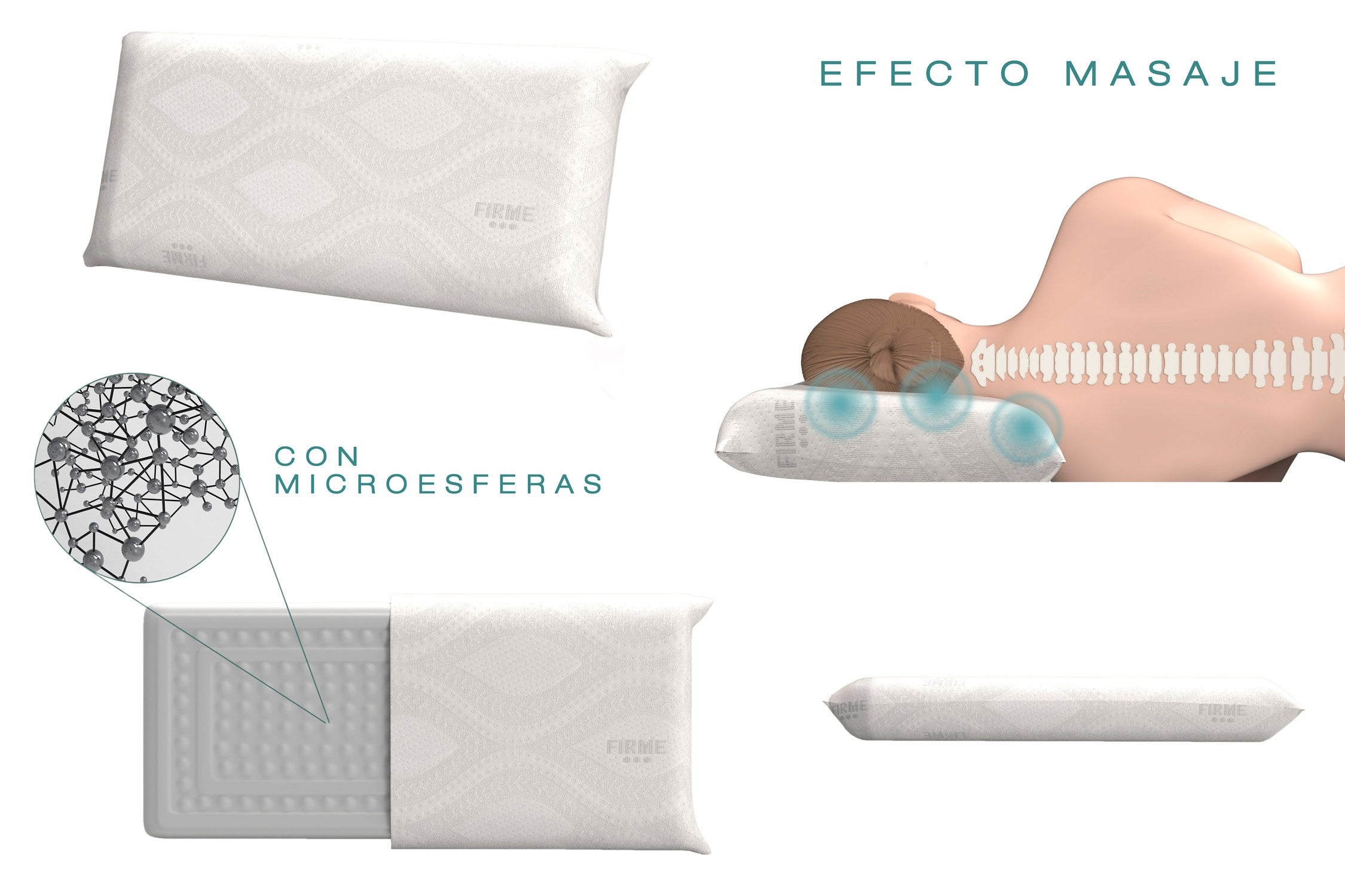 Almohada Técnica Esferas Firmeza Alta 75 - Moonia - 4