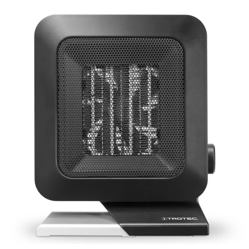 TROTEC Mini-chauffage pour prise murale TFC 1 E | Chauffage de 500 watts | 2 vitesses de ventilation | Fonction d'horloge (1−12 heures) | 10 m²/25 m³ max