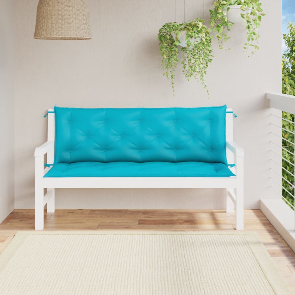 Cuscino per panca da giardino in tessuto antracite 150x50x3 cm DEC021552