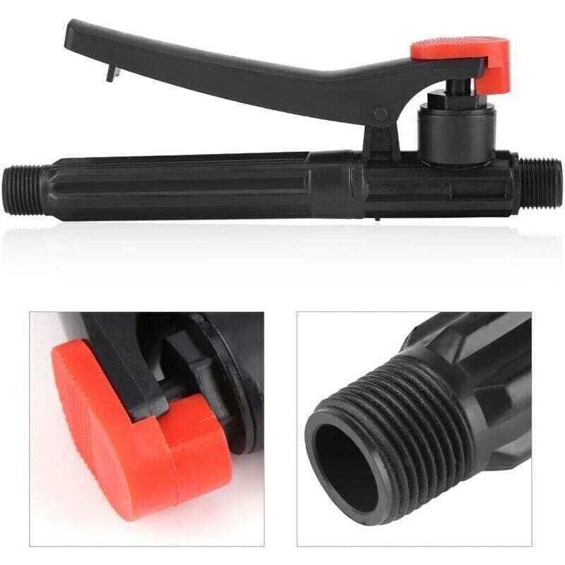 Mâner negru pentru pulverizatoare | Pistol de pulverizare cu furtun | Accesoriu de grădină pentru udare și plivire