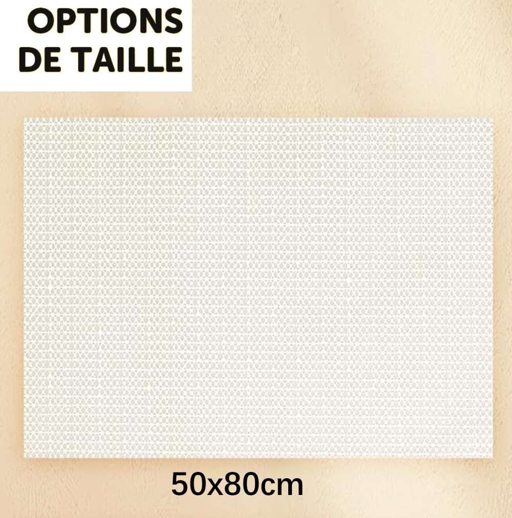Tapete antiderrapante de 2 peças, 50x80 cm, protetor de carpete, fácil de lavar e pode ser cortado, bege - 2