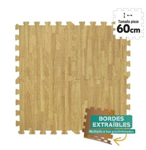 NAKLOE Alfombra puzzle Suelo puzzle (4 Piezas de 60cm cada