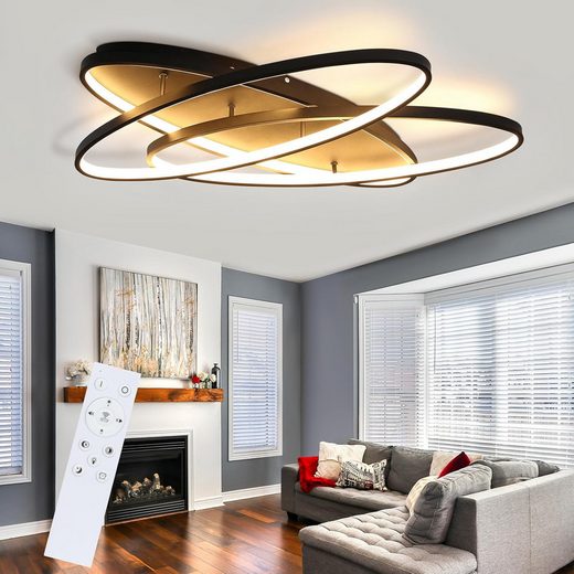 Plafoniera LED 72W Dimmerabile, Regolabile 3000K-6500K, Per Soffitto - Ideale Per Soggiorno, Corridoio, Bagno