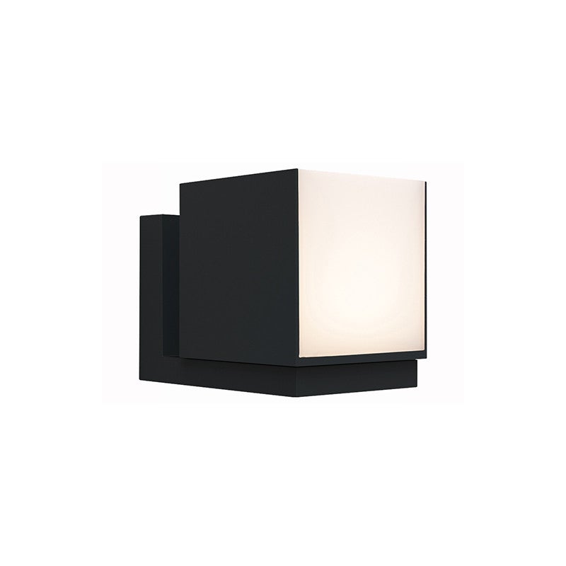 Kinkiet zewnętrzny CUBA LED 12W Ciepła biel 600lm czarny wym:10x11,6x14,8cm IP54 Lutec