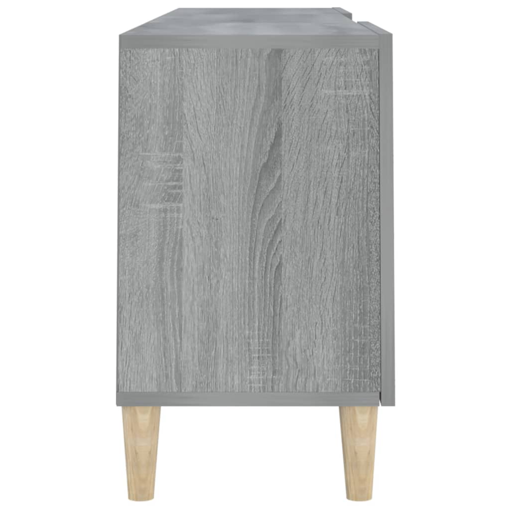 vidaXL Meuble TV Sonoma gris 150x30x50 cm Bois d'ingénierie - 6