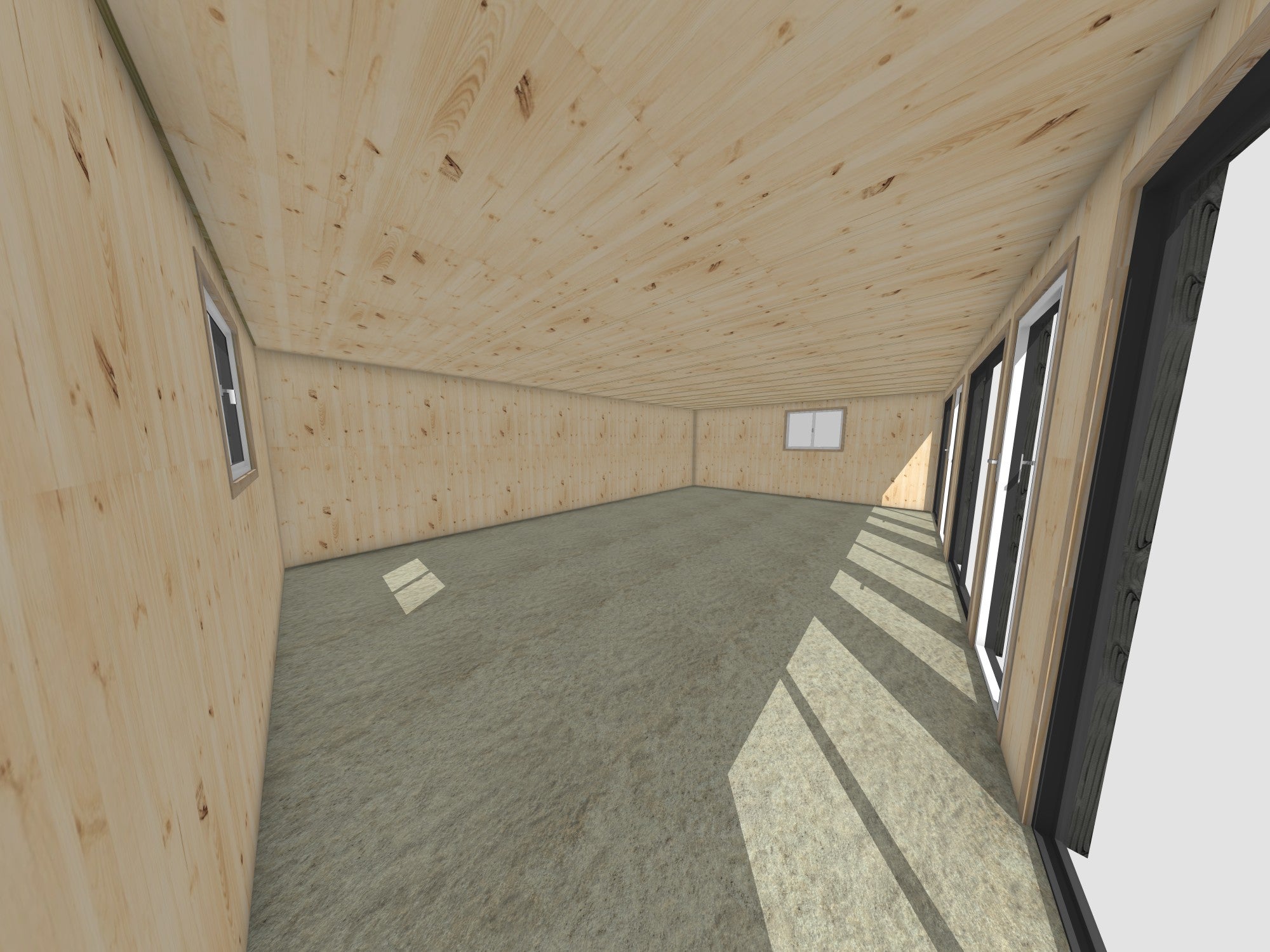 Studio de jardin habitable en bois 8,8 x 5,7 x 2,7 m - 5
