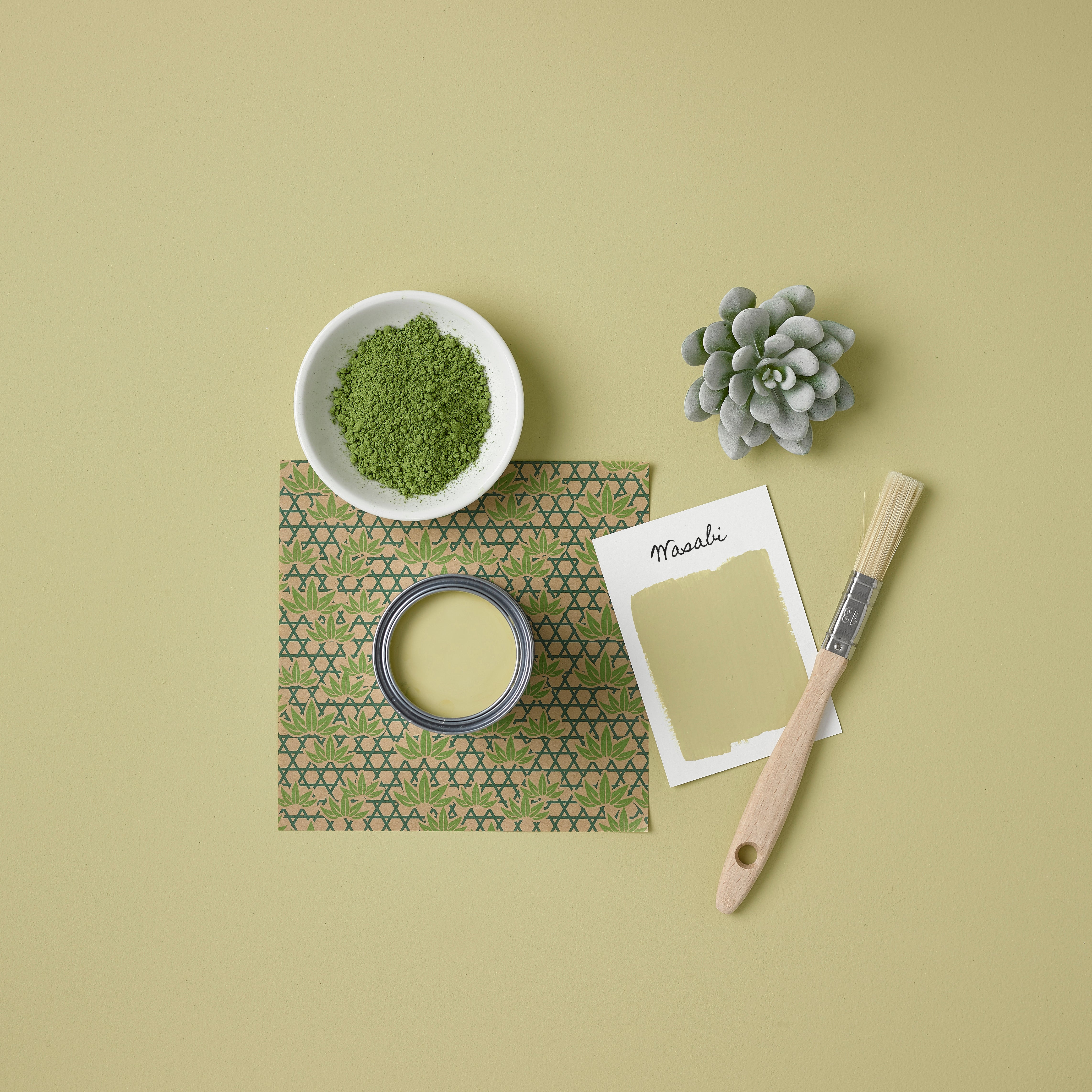 Peinture Verte pour Meubles Chalky Mat Poudré RUST-OLEUM - Wasabi 750ml (10,5m² avec un pot) - 4
