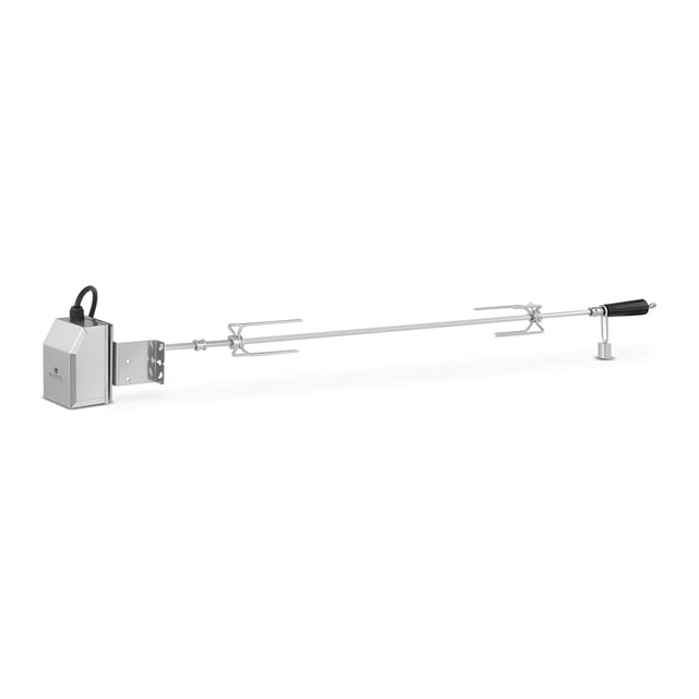 Griglia barbecue girarrosto elettrico 140 cm, lunghezza di lavoro: 105 cm, 2 giri/min, spiedo 9 mm, accia 14_0003992