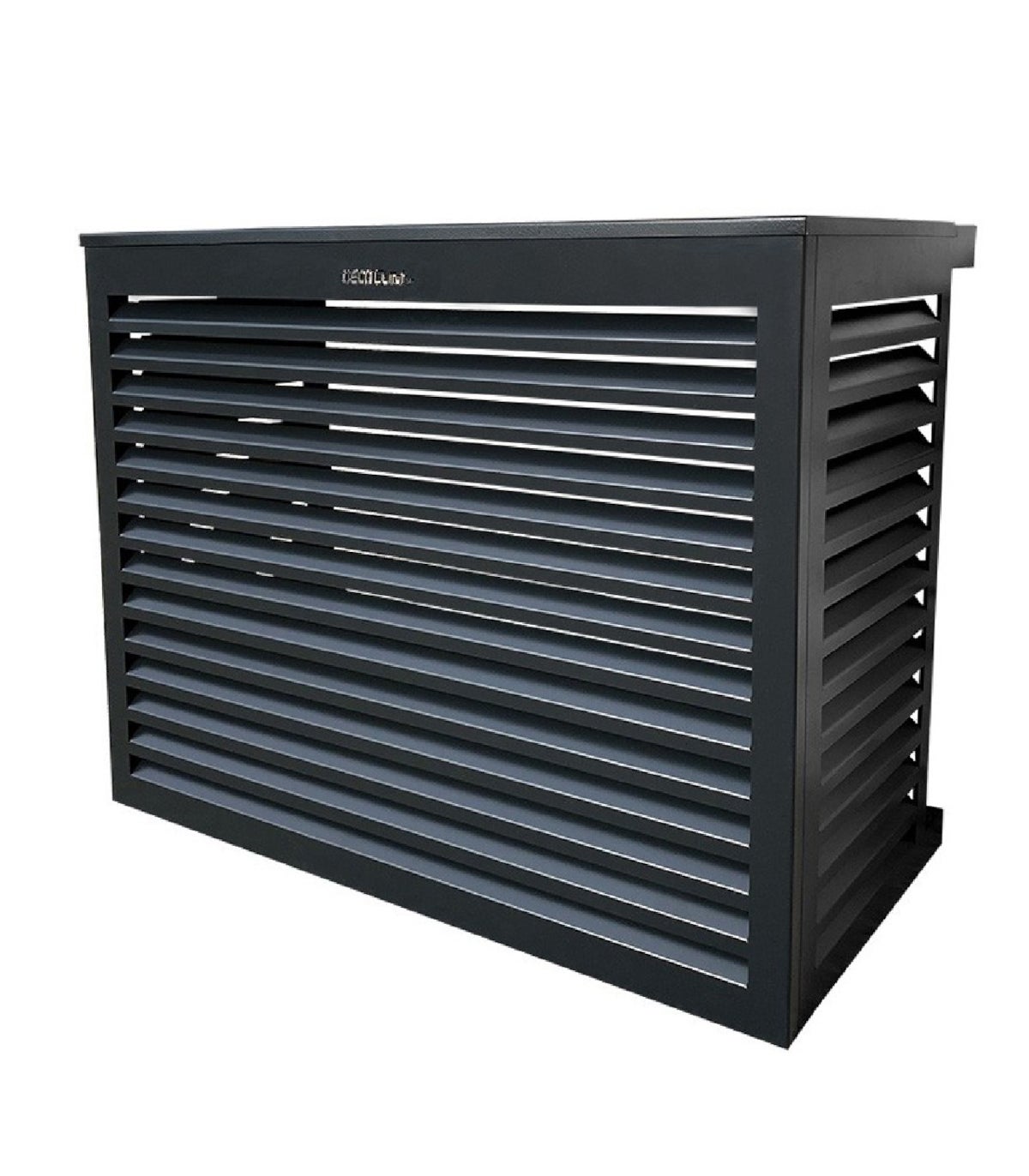 Cache Climatiseur Extérieur En Aluminium - Protection Grillagée Pour Unité Extérieure De Pompe à Chaleur - Taille Réglable, Couleur Champagne