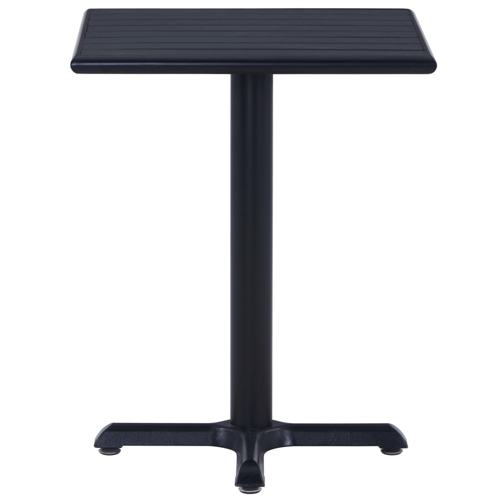 The Living Store - Table de jardin Noir 60x60x75 cm - 2