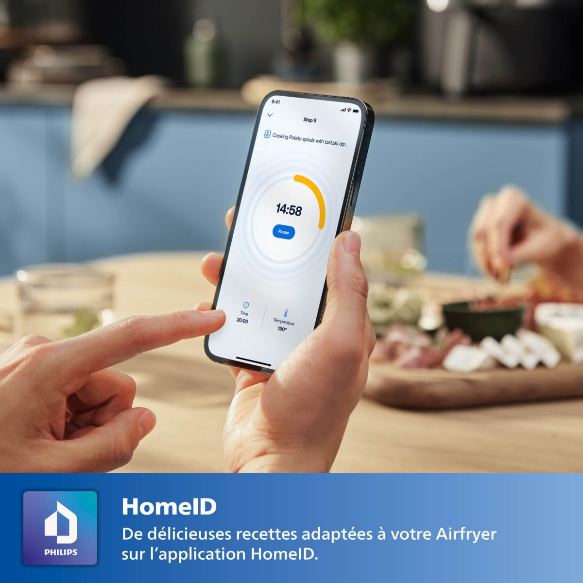 Friteuse à air chaud Philips série 2000 NA221/00 4,2 L 1500 W Noir, Argent - 7