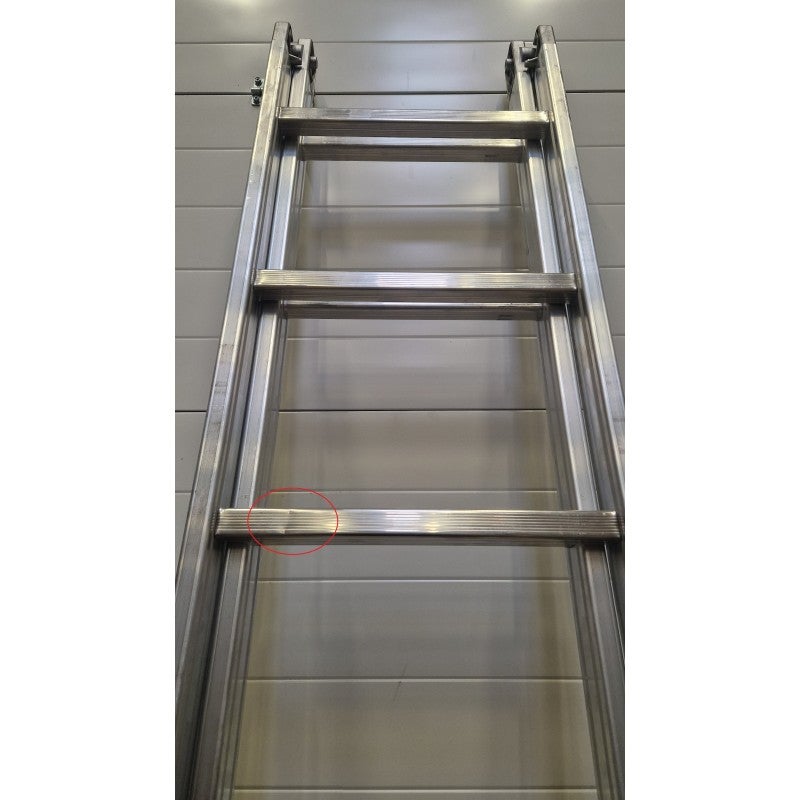 Escabeau Échelle Transformable 2 Plans FACAL Genia 2x8 marches Charge 150kg en Aluminium - G260-2 - 5