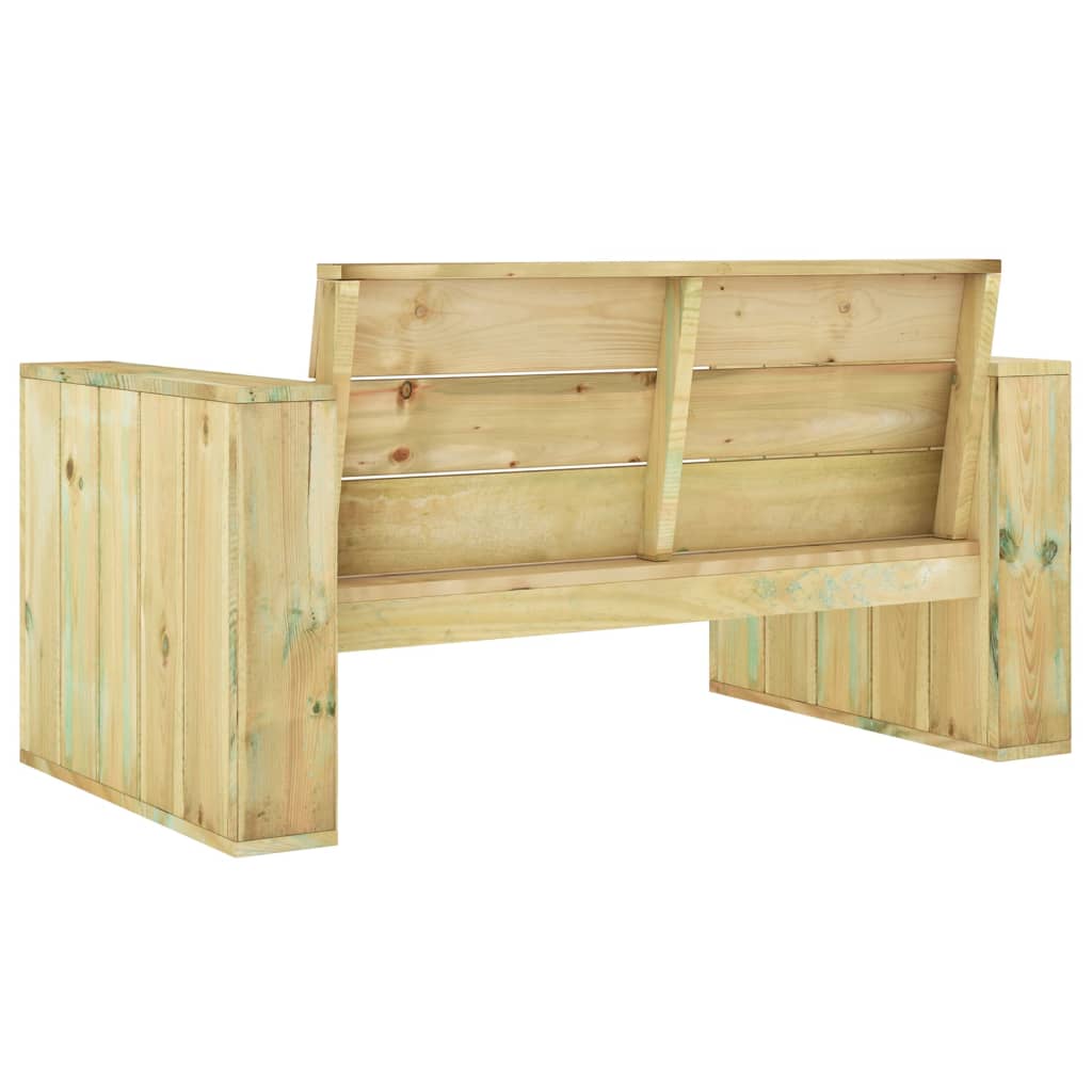 Panca da giardino mobili da giardino per esterni terrazza 139 x 76 x 74 cm legno di pino impregnato 02_00 02_0011240 - 4