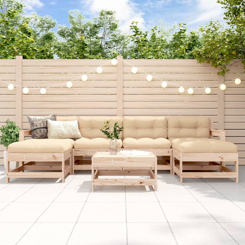 Zestaw mebli ogrodowych vidaXL Lite drewno sosnowe Modułowy design komfort
