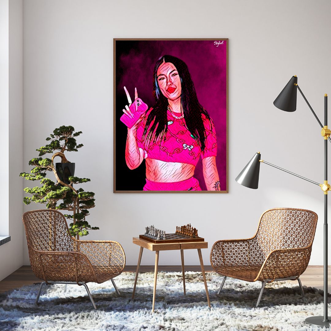 Poster Anna Pepe rapper - 30 x 42 cm Made in Italy - 2