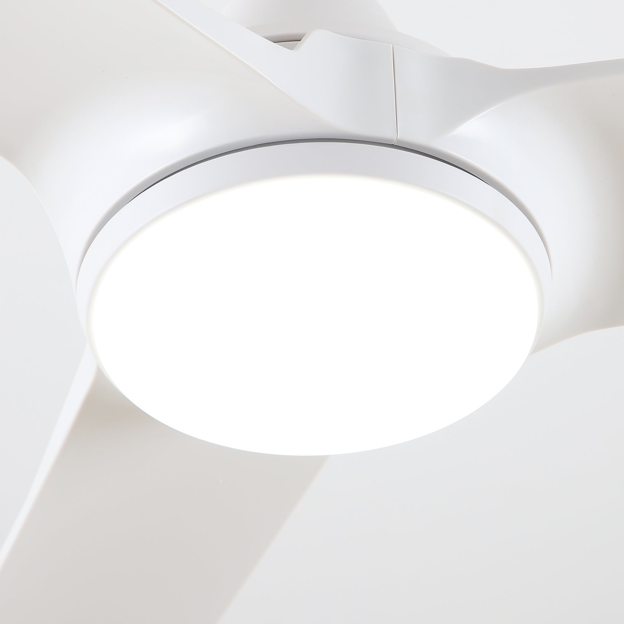 Ventilador de techo con luz LED 132 cm DC silencioso mando Parrot Uncle blanco mate invierno-verano regulable - 8