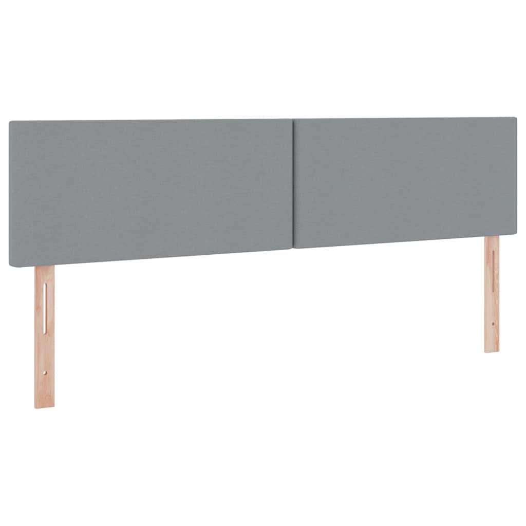 Lit avec rangement et matelas gris clair 180 x 200 cm en velours - 9