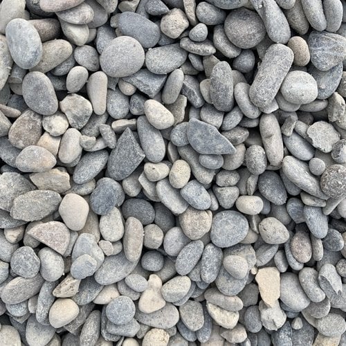 Kit Galets gris + géotextile = 1 Big Bag galet Durance 6/16 1.5T [environ 20m2 sur 5cm d'épaisseur] + 1 géotextile 25m2 - 3