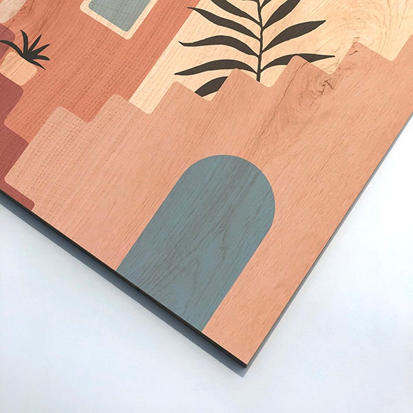 Impression sur Bois Traversées d'Escaliers 30x42 - 4