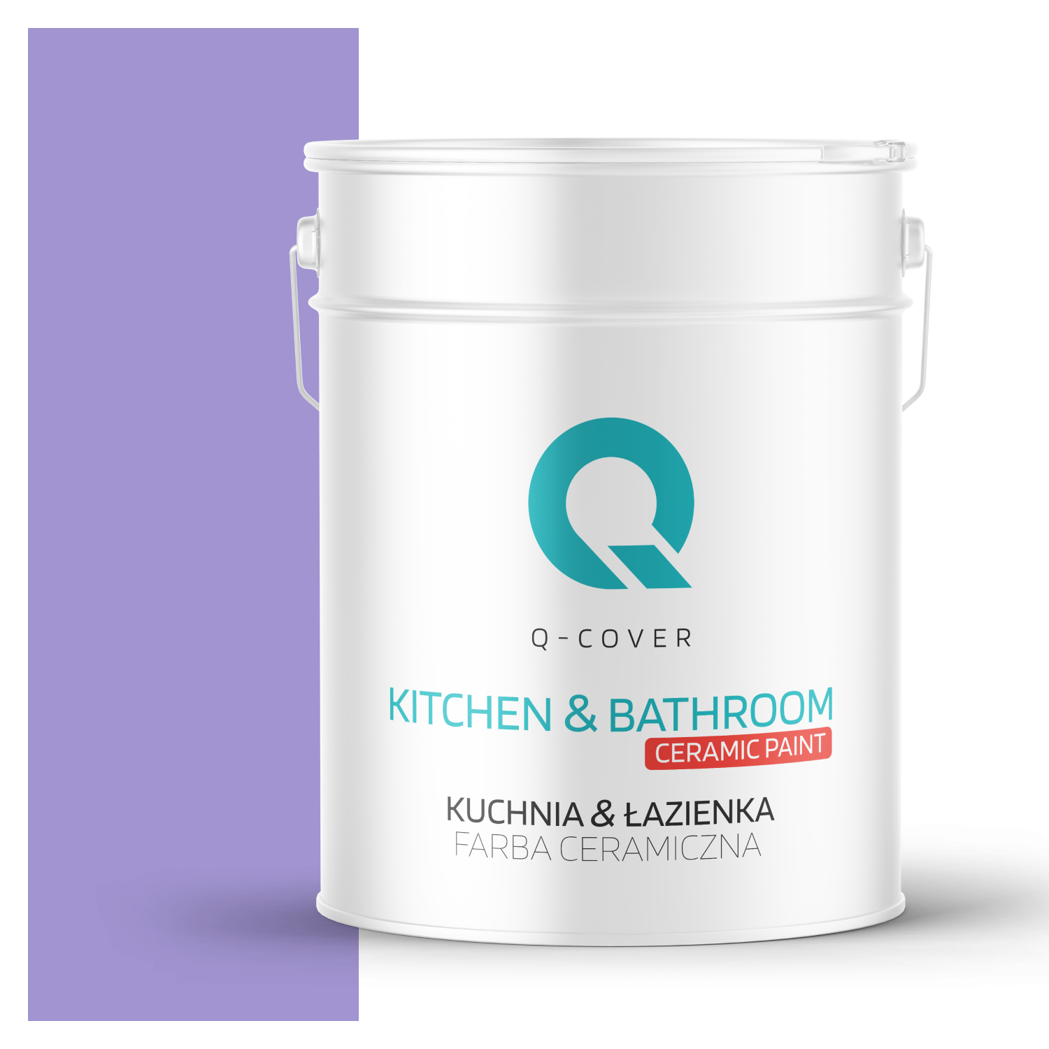 Farba Ceramiczna Kuchnia &amp; Łazienka Q-Cover Fioletowy H2733 Głęboki Mat 10L