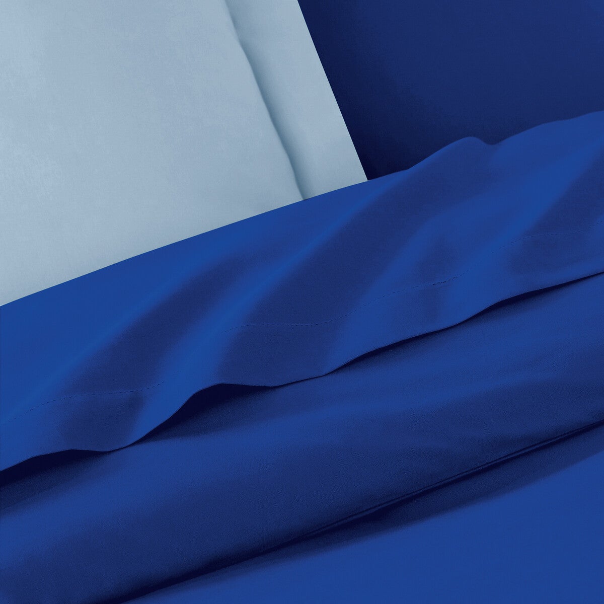 Housse de couette en coton, Scenario - Bleu royal - 240 x 220 cm - 5