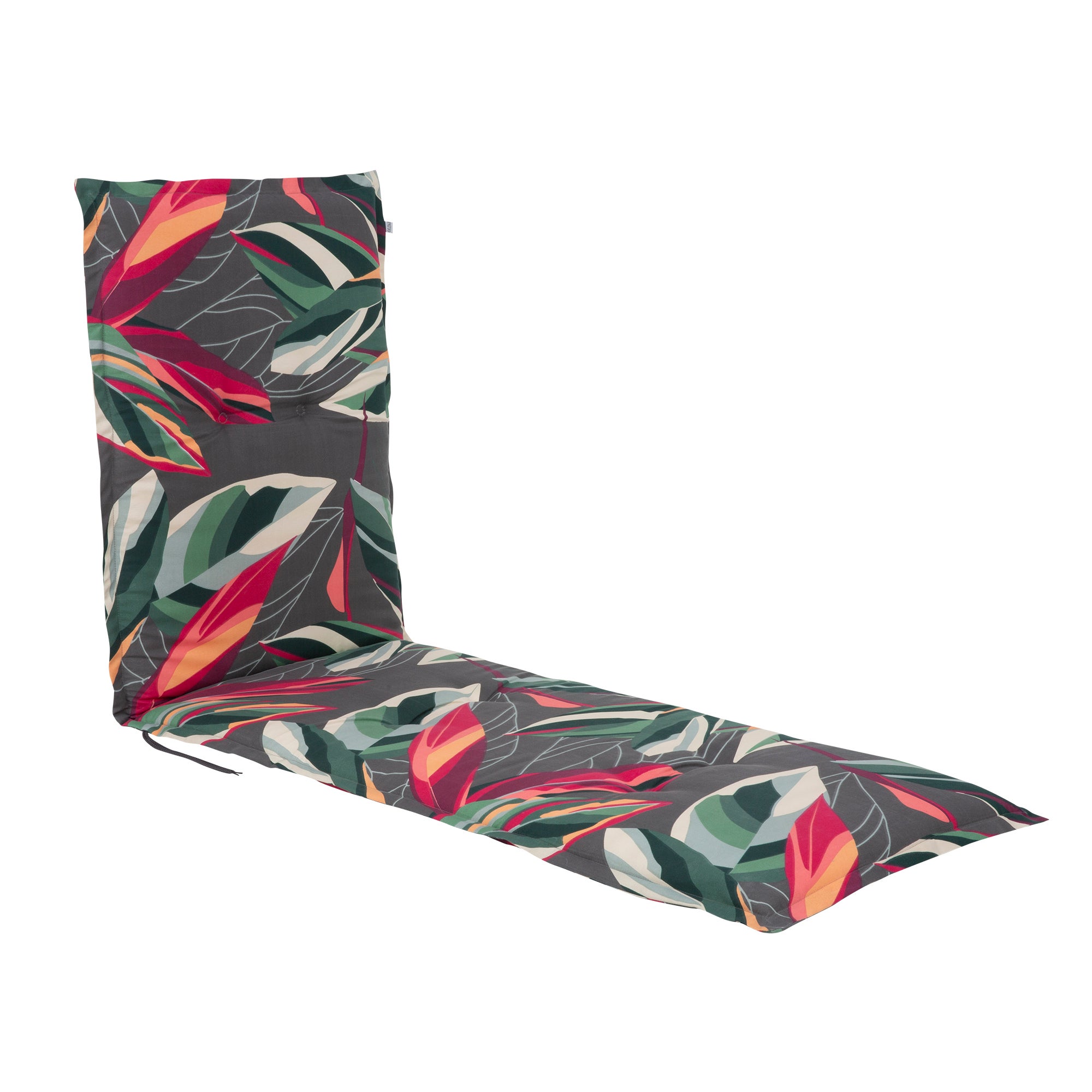 Poduszka na leżak 190cm Malezja Liege motyw roślinny PATIO