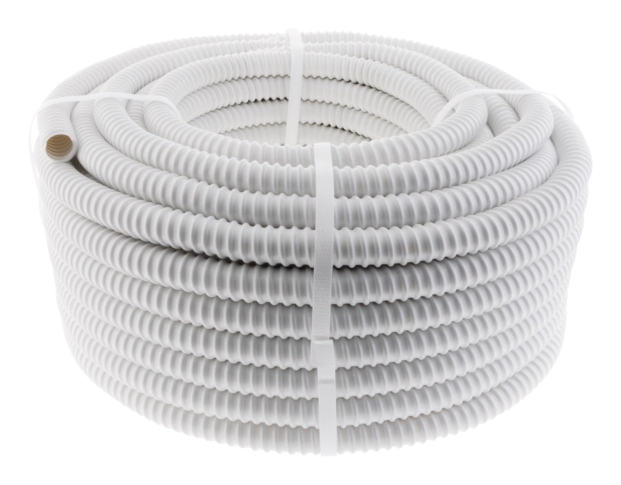 Tuyau évacuation condensats universel goulotte clim Ø16mm 30m - Blanc - Zenitech - 2