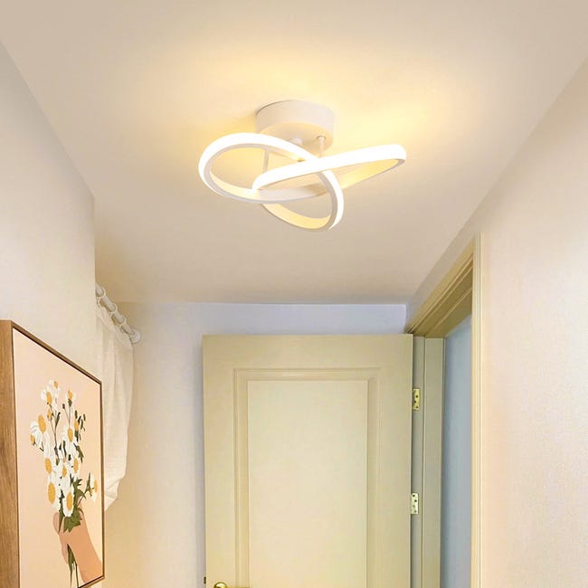 Plafoniera a LED, lampada da soffitto moderna da 20 W, plafoniera creativa bianca per balcone del corridoio, bianco caldo | Leroy Merlin Plafoniera a LED, lampada da soffitto moderna da 20 W, plafoniera creativa bianca per balcone del corridoio, bianco caldo | Leroy Merlin