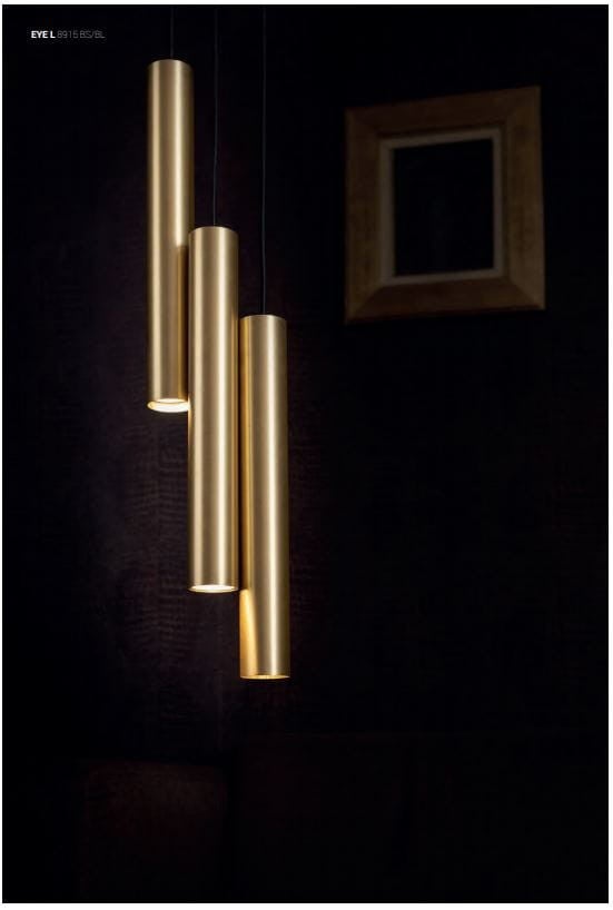 Lampa wisząca EYE mosiężno-czarna 3 x GU10 x 10W wym: 130 x 20 x 20 cm Nowodvorski Lighting