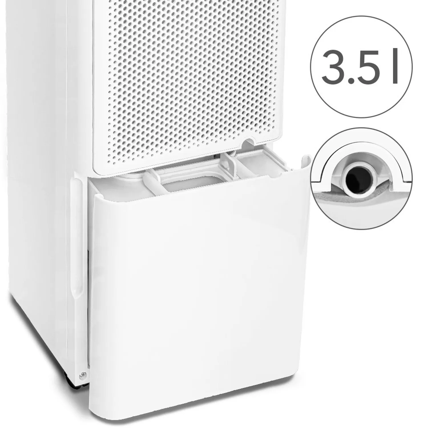 TROTEC Déshumidificateur purificateur d'air TTK 64 HEPA 24 L/24h, mode nuit, minuterie 24 h, séchage du linge, indicateur qualité de l’air, pour 50 m² - 7