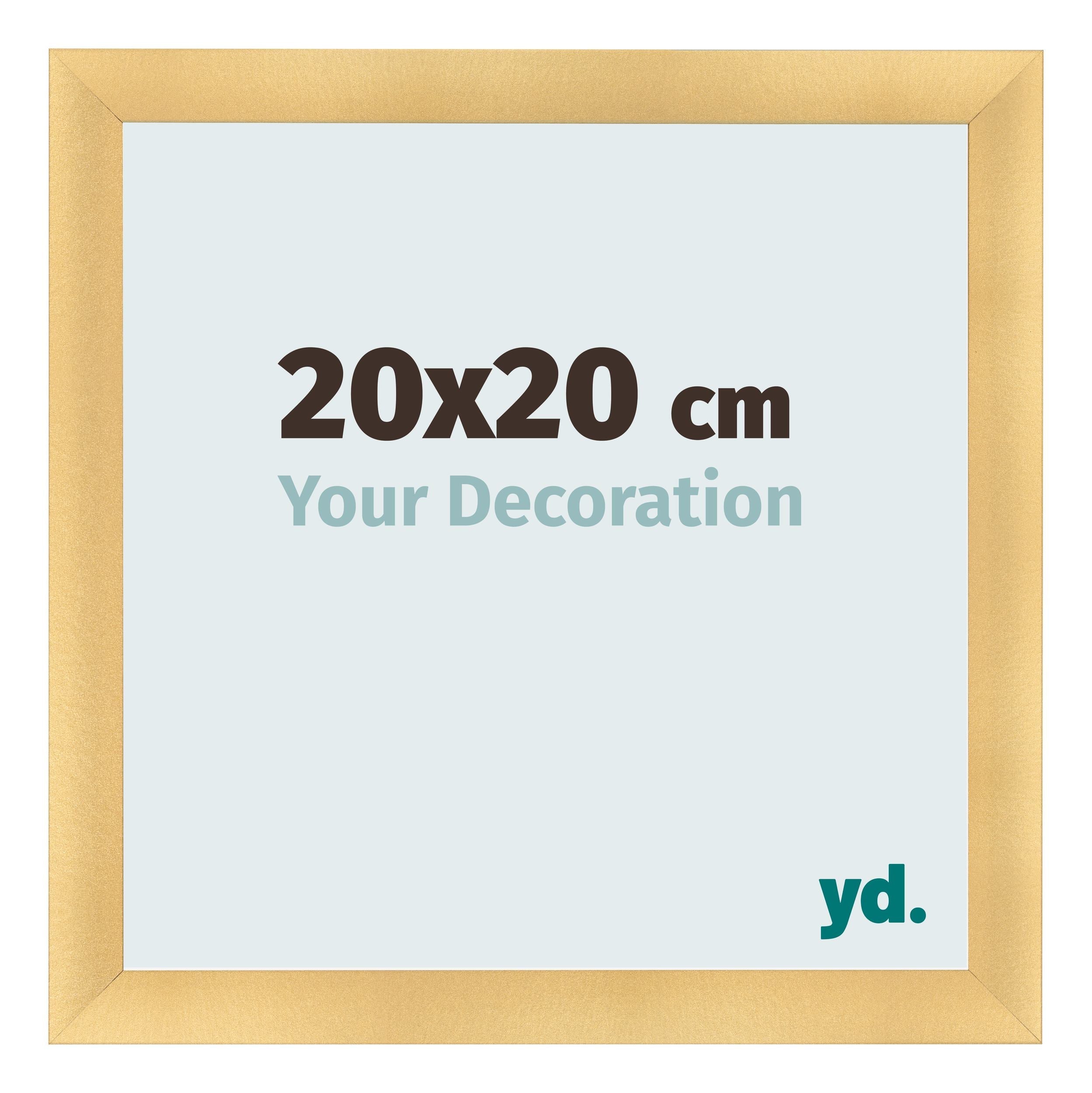 Cadre Photo 50x50 cm - Or Mat - MDF - Pisa