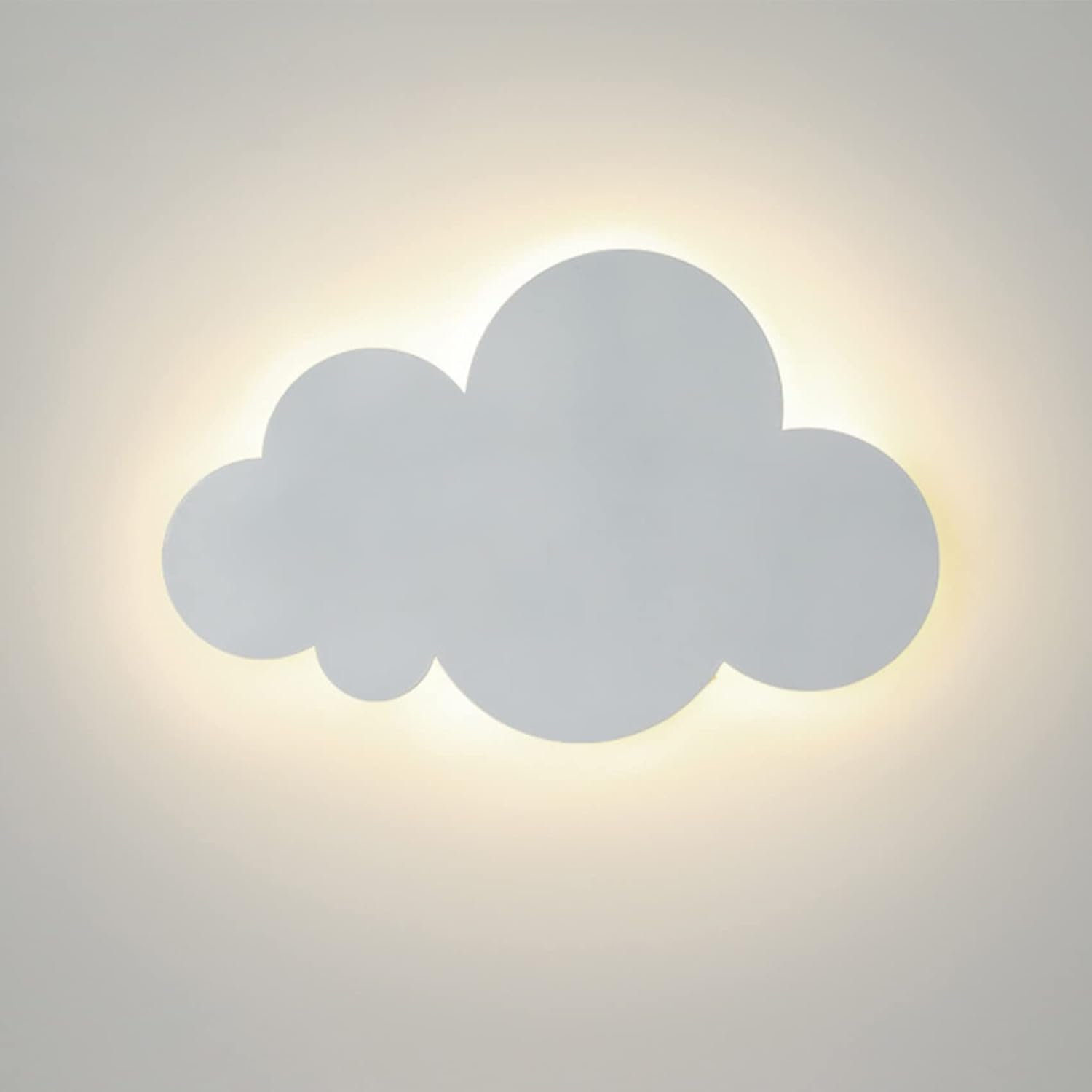 Wewnętrzna lampa ścienna w kształcie chmury, biała akrylowa lampa ścienna, lampa ścienna LED 18 W, lampa ścienna, [klasa energetyczna F]