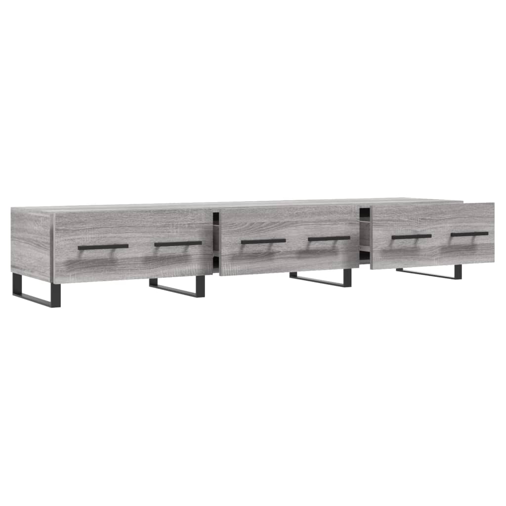Meuble TV sonoma gris 150x36x30 bois d'ingénierie - 6