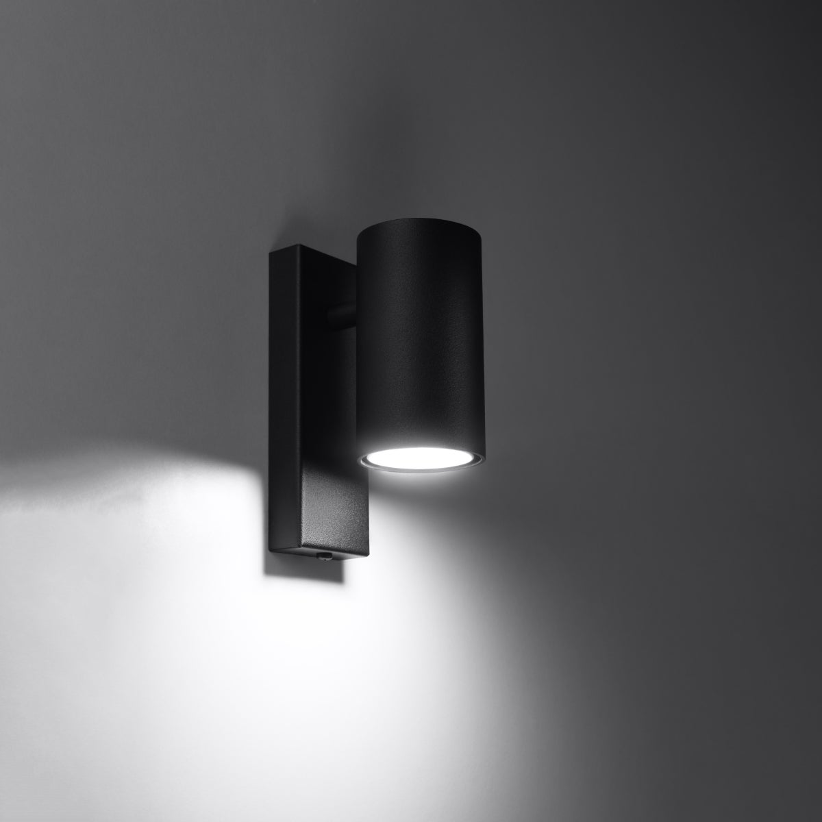 Kinkiet NUTIQ czarny LED 3000K - 6x10x15cm Sollux