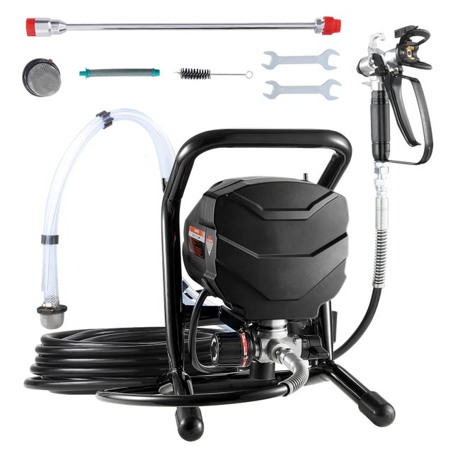 Pulverizador de tinta sem ar SucceBuy 650 W 3000 PSI com suporte, haste de extensão e kit de limpeza