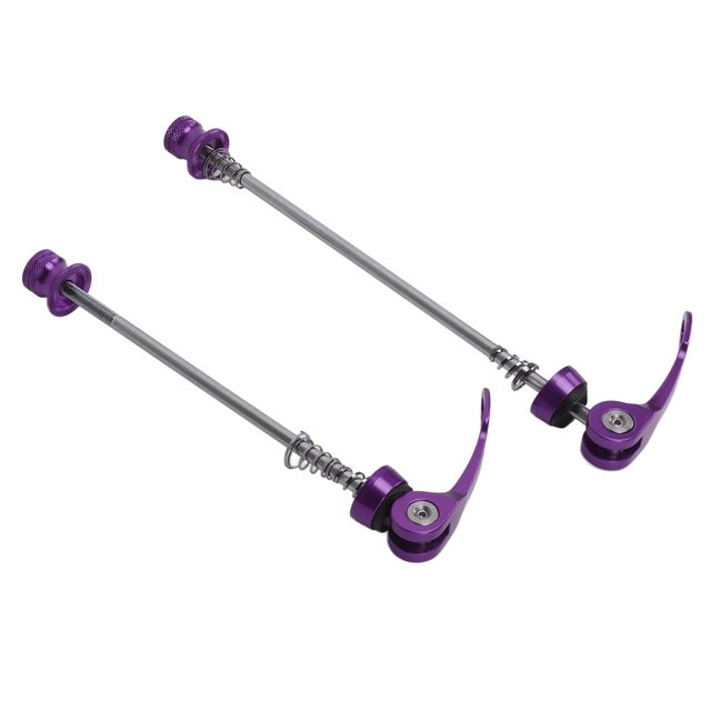 Paire De Brochettes à Dégagement Rapide QIQN – Avant Et Arrière – Métal – Pour Vélo Route VTT – Argent