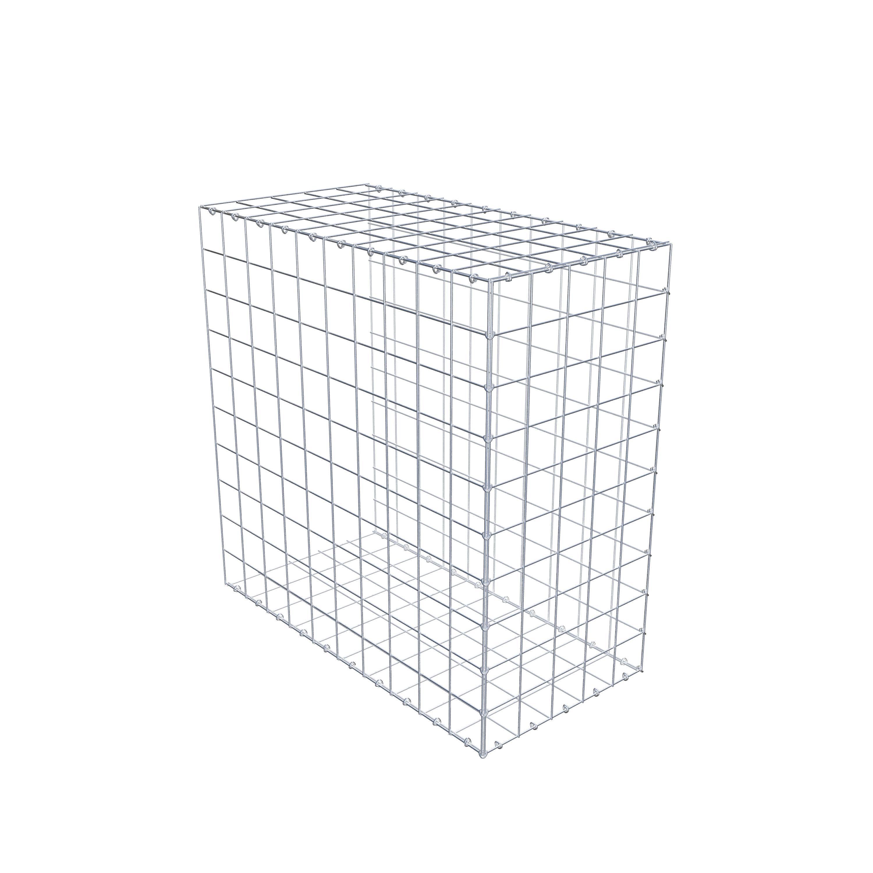 Gavión para alargar en acero galvanizado 100x100x50cm (LxAxP), malla 10 x 10cm, Anillo en C, sin rejilla frontal - 6