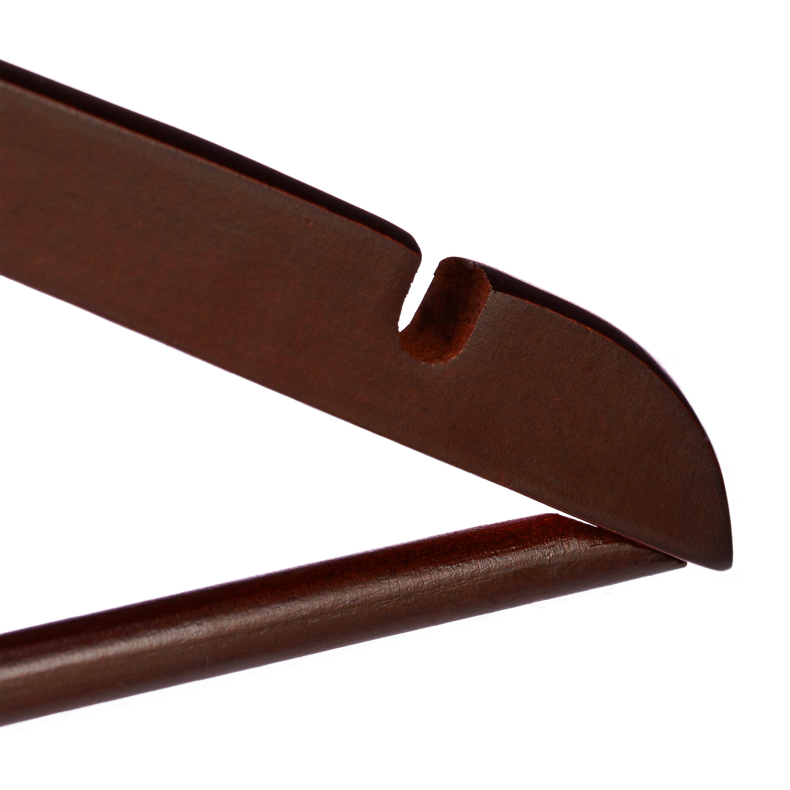 Cintres en bois manteaux pantalons robes vêtements 30 pièces crochet rotatif 360°, brun, Relaxdays - 7