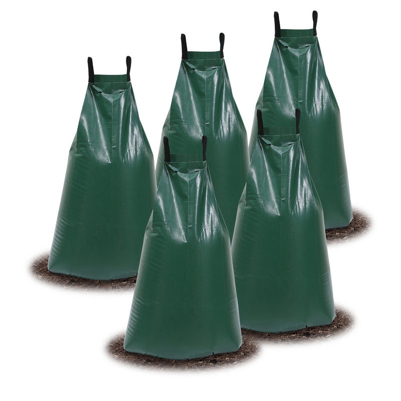 Sac D'arrosage Circulaire Pour Arbres 55 Litres - PVC Résistant Aux UV, Arrosage Goutte-à-goutte 4-7h, Diamètre 90 Cm
