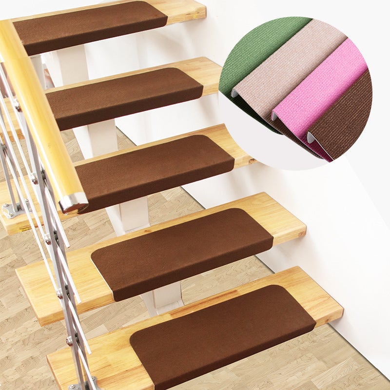 15 Tapis Escalier Antidérapants COSY HOMEER - 70x22cm - Lavables Machine - Gris