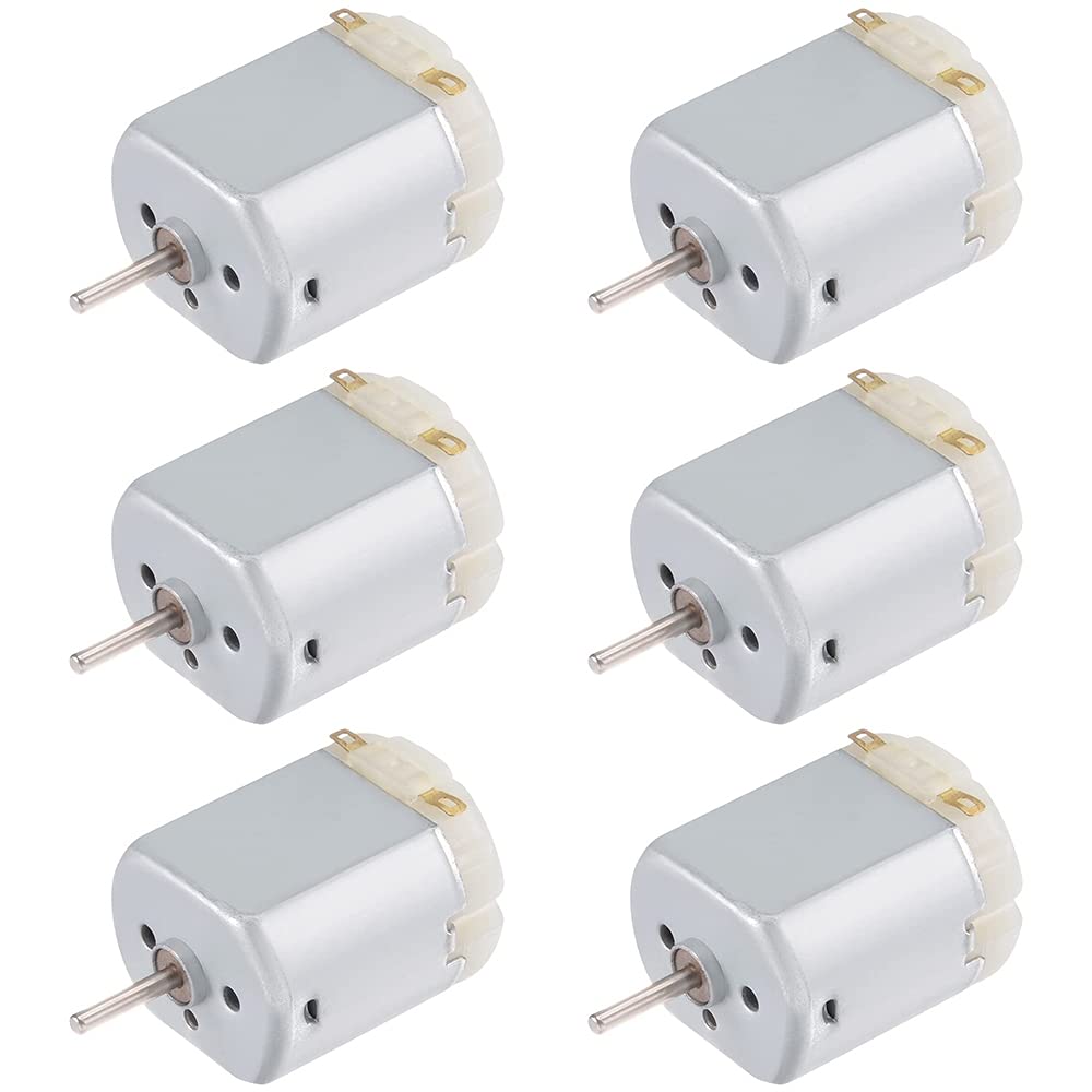 6 Mini Silniki Elektryczne 3–6V – 130 Silników 15000 RPM do Majsterkowania, Robotów, Zabawek i Projektów DIY