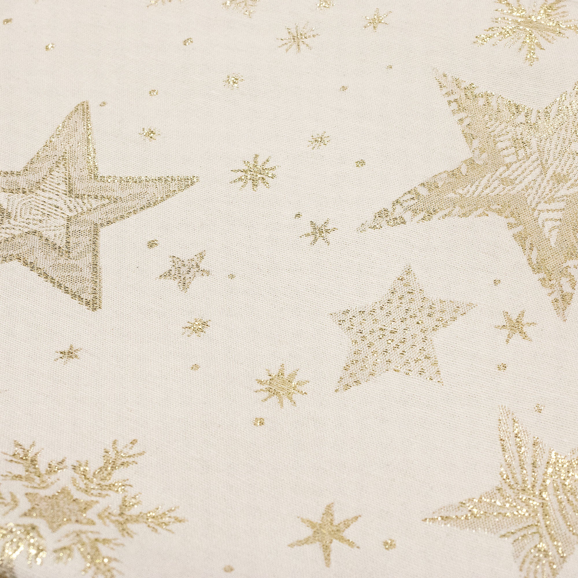 Tovaglia Natalizia glitter lurex Comete 12 posti Decoro di Natale in cotone 7154 - 3