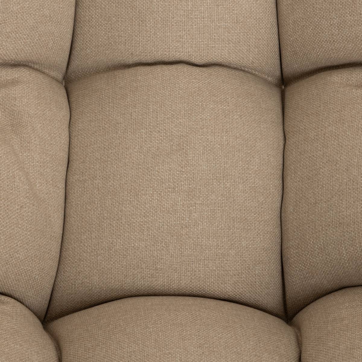 Fauteuil à bascule acier traité époxy PAOPAO beige et blanc - Hespéride - 4