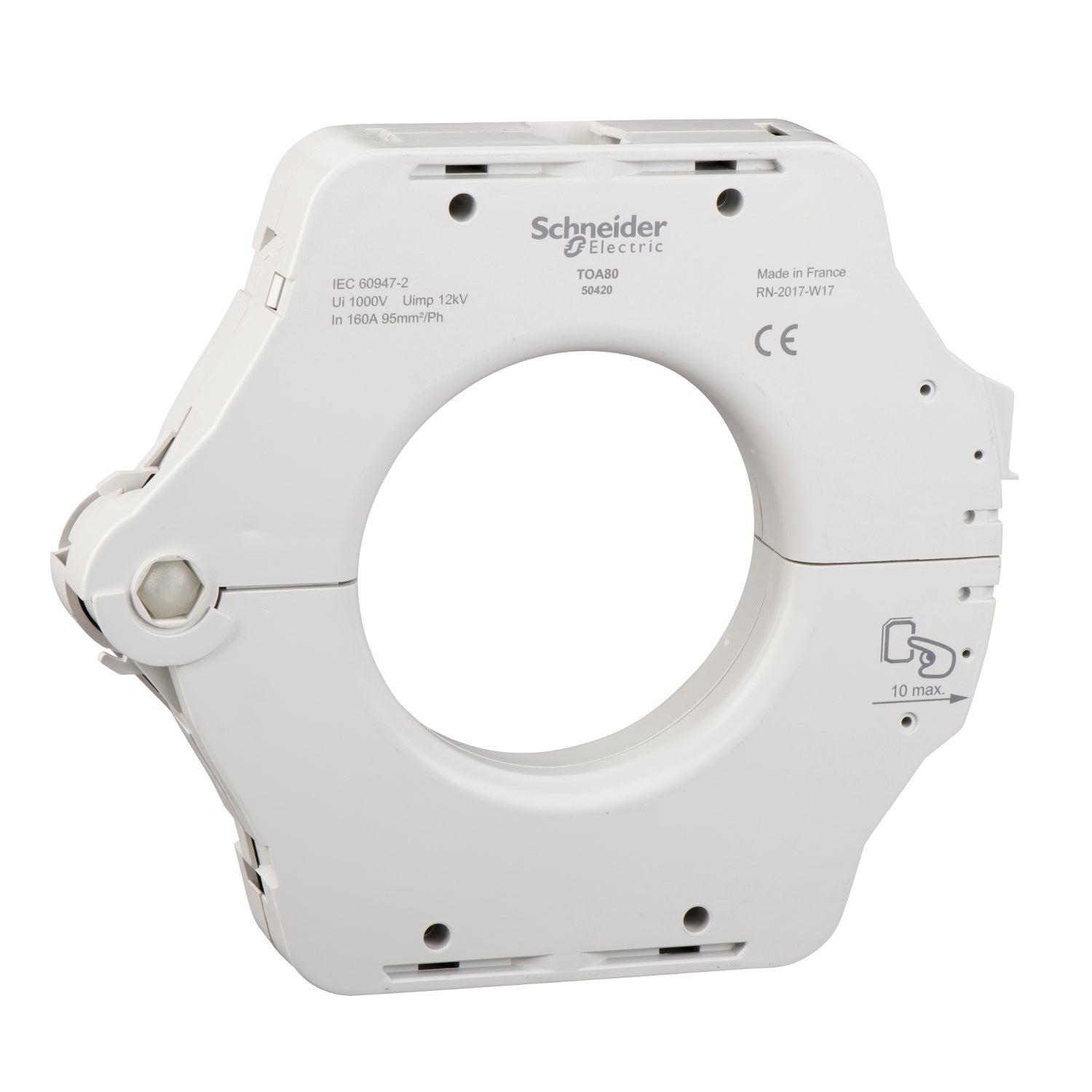 Vigirex - tore ouvrant - pour protection différentielle TOA - Ø80mm ...