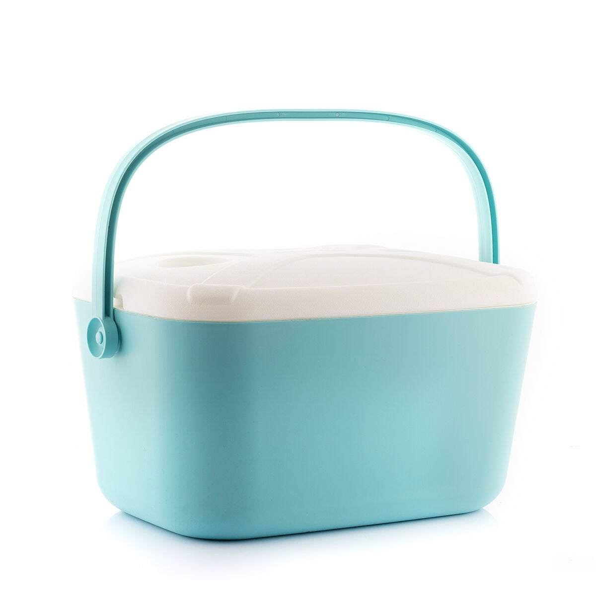 Glacière portable isolée, boîte à déjeuner rigide avec poignée pour camping, hayon, plage, pique-nique, courses, bateau, 15 L, anti-fuite, refroidissement durable