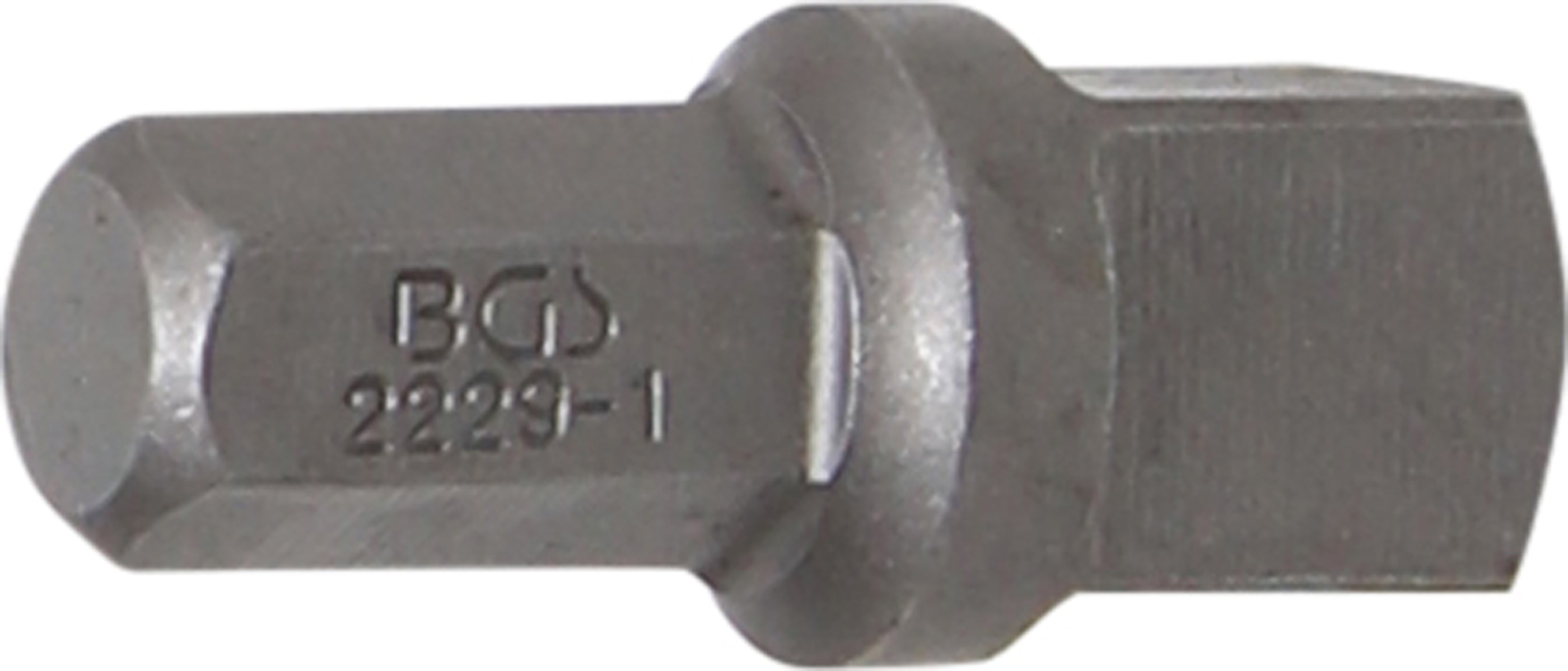 BGS Adapter do bitów z grzechotką sześciokątny zewnętrzny 8 mm (5/16") - kwadrat zewnętrzny 10 mm (3/8") 30 mm - 2229-1