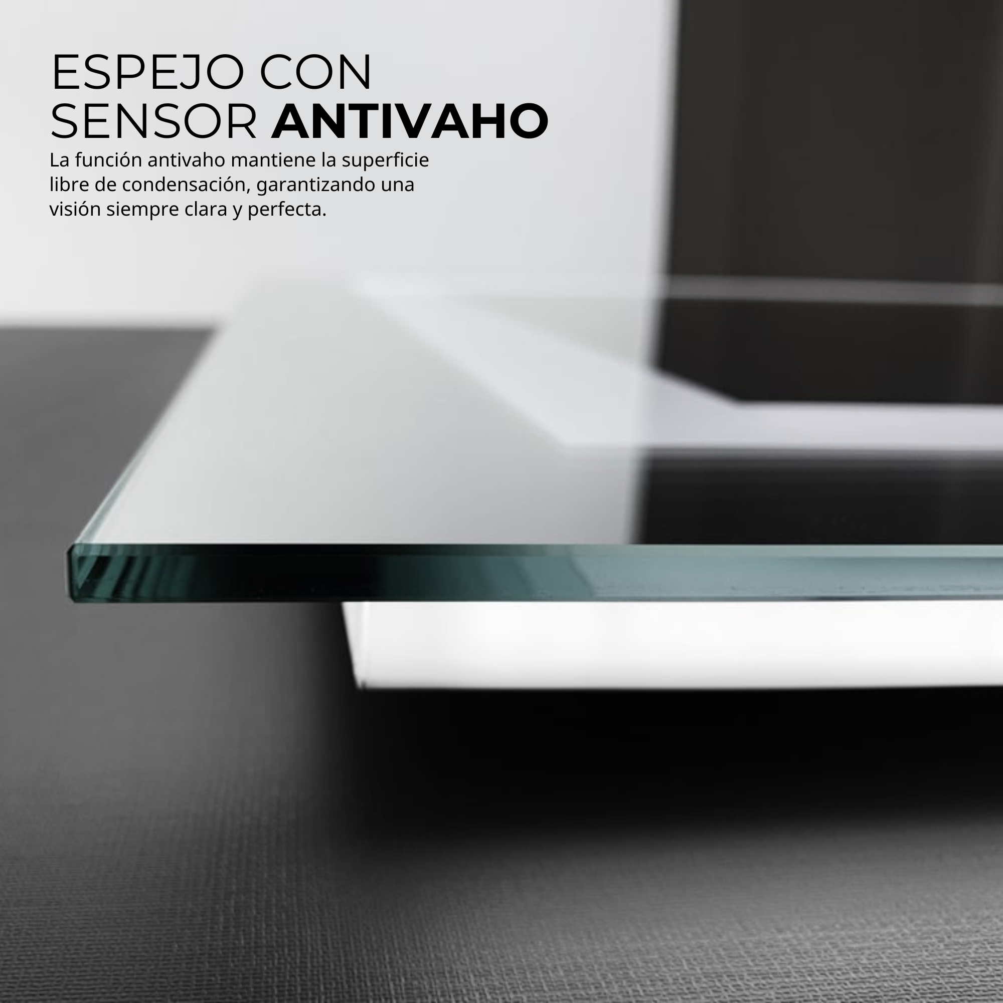LEDIMEX - Espejo Retroiluminado 80x80cm con Luz LED y Antivaho para ...