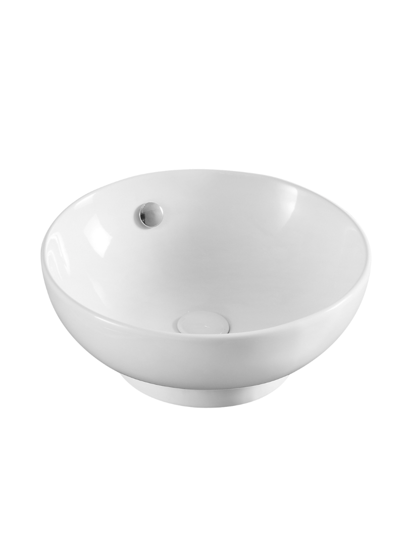 Umywalka nablatowa Uptrend TINOS biały połysk, z przelewem 1 szt.