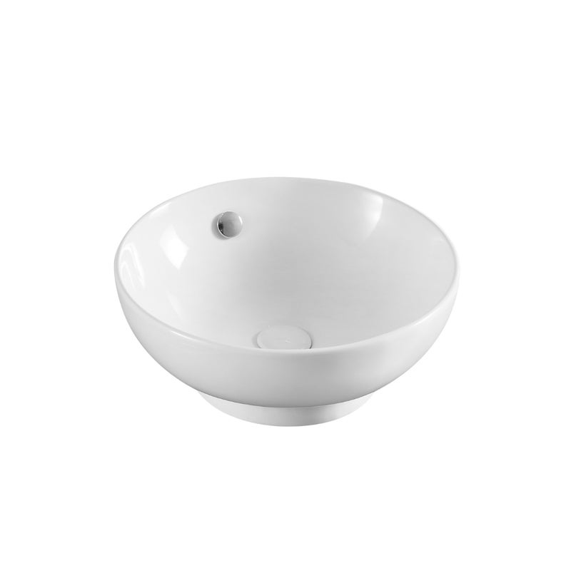 Umywalka nablatowa Uptrend TINOS biały połysk, z przelewem 1 szt.