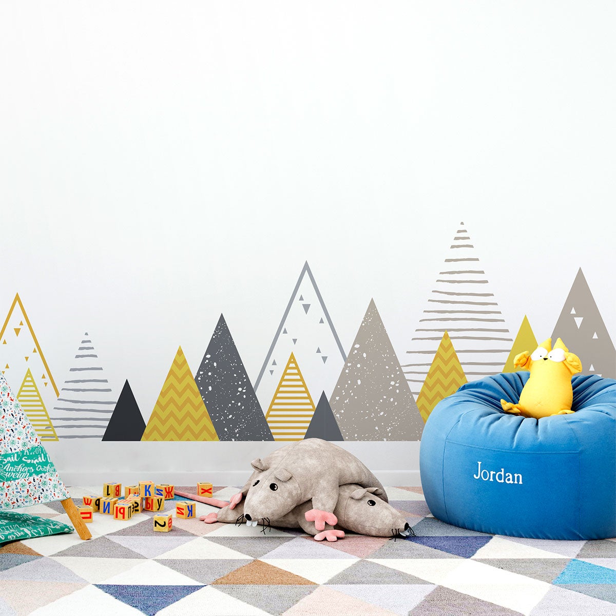 Adesivo bambino di montagna scandinavo avanka - Sticker adesivo - adesivi murali - 120x200cm - 5